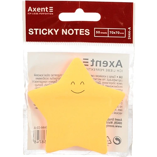 Блок паперу з клейким шаром. Star. 70х70мм.50арк