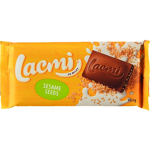 Шоколад Рошен 90г lacmi молочний з сезамом