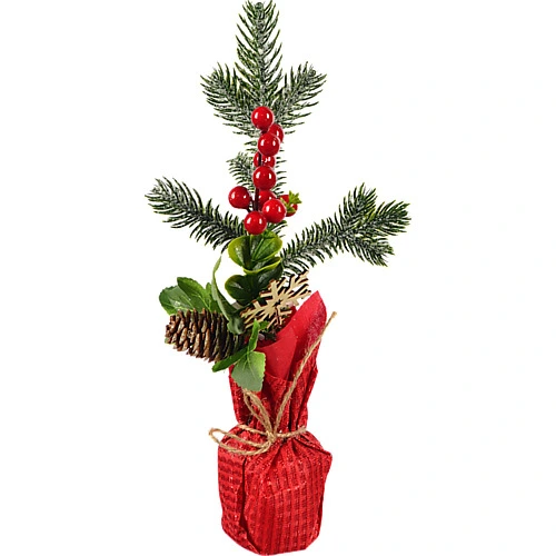 Декор новорічний флористична композиція тип 12 27cm