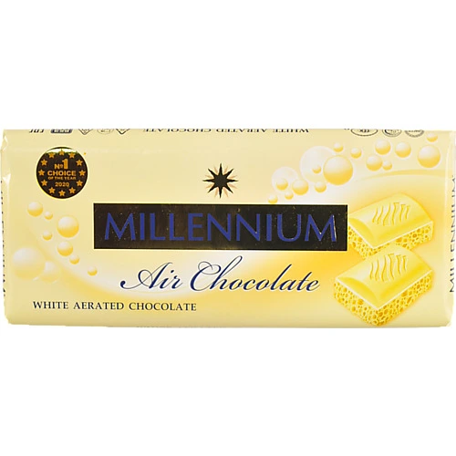 Шоколад Millennium білий пористий 85г