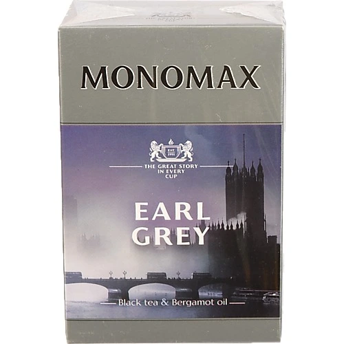 Чай чорний цейлонський байховий листовий з бергамотом Earl Grey Monomax к/у 90г