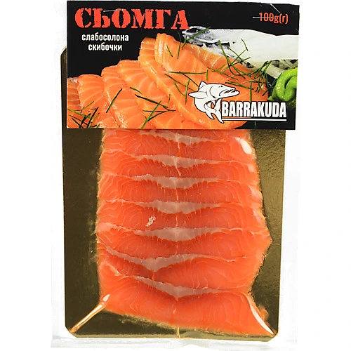 Сьомга Barrakuda 100г скибочки с.с в.у