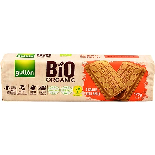 Печиво Gullon 170г біо органік 4 злаки