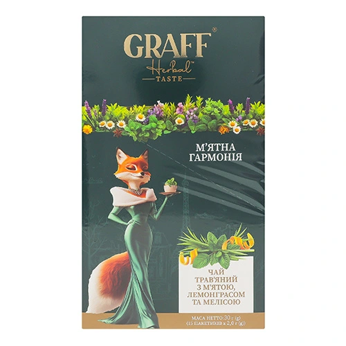 Чай Graff 15п мятна гармонія травяний кадді