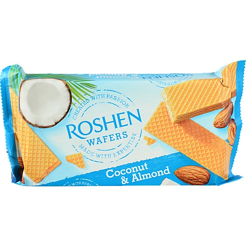 Вафлі Рошен 216г wafers кокос мигдаль