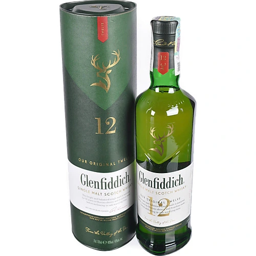 Віскі Glenfiddich 0.7л 12 років 40% односолодовий тубус