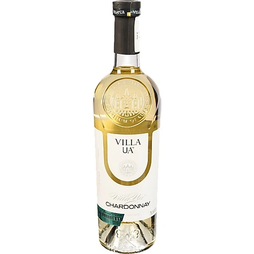 Вино Villa UA 0.75л шардоне біле сухе