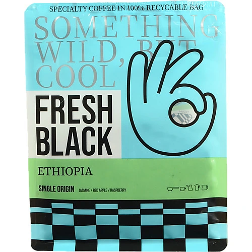 Кава Fresh Black 200г ethiopia зерно