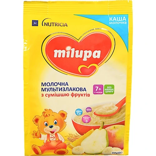 Каша Milupa Мультізлакова з фруктами (210г)