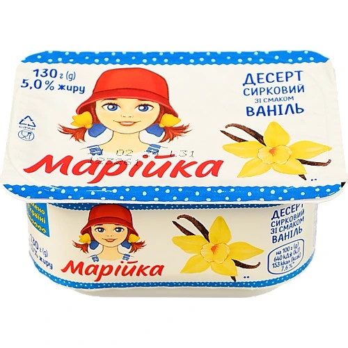 Десерт сирковий Марійка 5% зі смаком Ваніль 130г