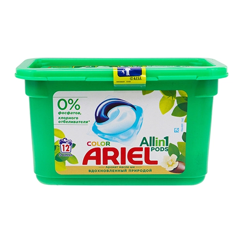 Гель капсули Ariel12 шт масло ши
