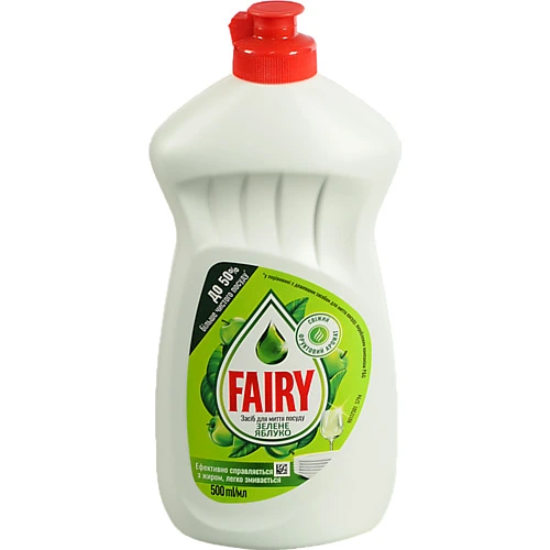 Засiб д.миття посуду Fairy 450-500мл зелене яблуко