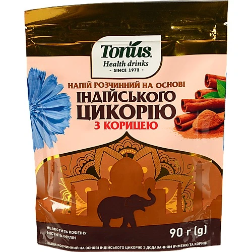 Напій розчинний на основі індійського цикорію з корицею Tonus д/п 90г