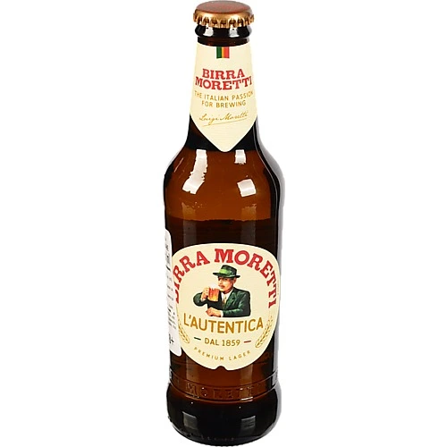Пиво 330мл 4.6% світле пастеризоване Birra Moretti пл