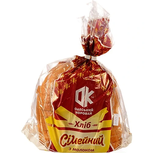 Сімейний пшеничний хліб з молоком (нарізка) 450г
