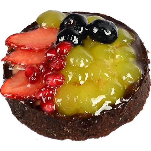 Тарт шоколадний із ягодами 120г власне вир-во