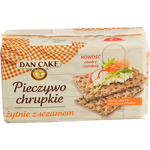 Хлібці Dan cake 250г житні цільнозернові кунжут
