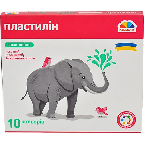 Пластилін дит.  10 кол.. 200 г. стек. Захоплення
