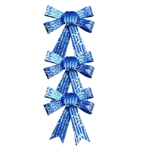 Бант синій 3 шт