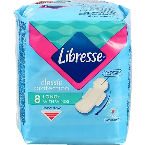 Прокладки гігієнічні Classic Protection Long+ Libresse 8шт