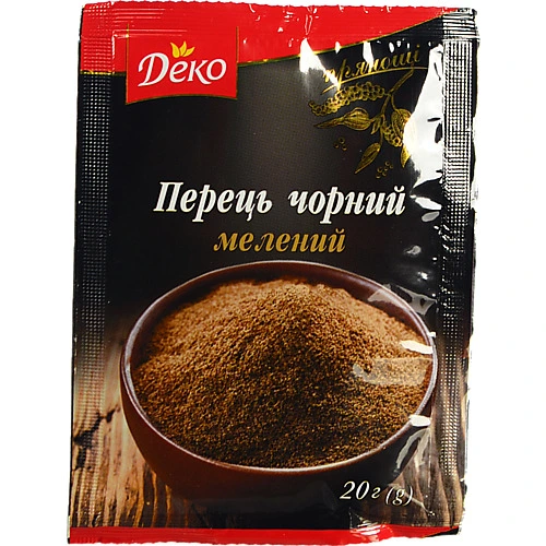 Перець Деко 20г чорний мелений