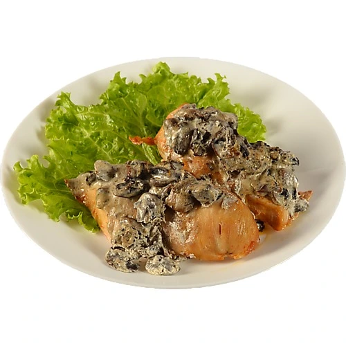 Філе запечене з вершково грибним соусом