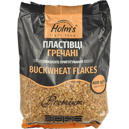 Пластiвцi Holm`s 400г гречанi п.п