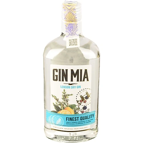 Джин Gin Mia 0.7л 38% лондонський сухий
