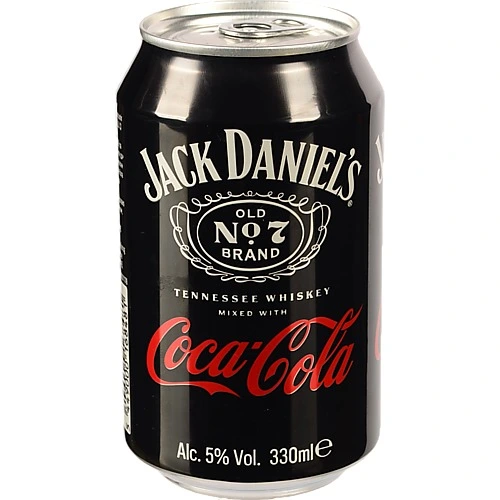 Напій слабоалкогольний Jack Daniel's & Coca-Cola Tennessee Whiskey 330мл