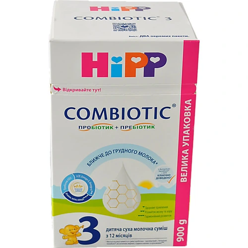 Суміш HiPP 900г combiotic 3 д.подальшого годування