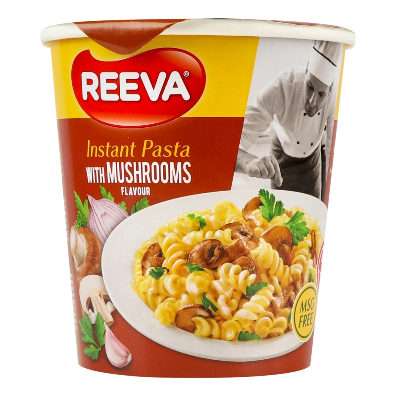 Макарони швидкого приготування зі смаком грибів Reeva 70г