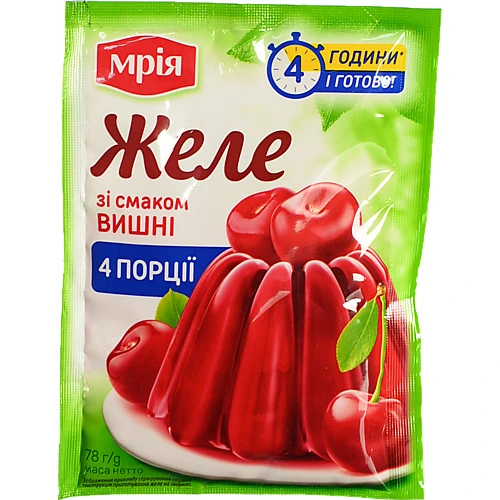 Желе Мрія 78г вишня