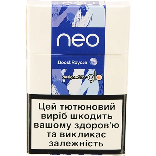 Виріб тютюновмісний для електричного нагрівання з фільтром Neo Boost Royale 20шт