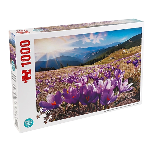 Пазл для дітей від 3років 68х48см TRFL_UA/4 Карпатські крокуси DGT-Puzzle 1000ел