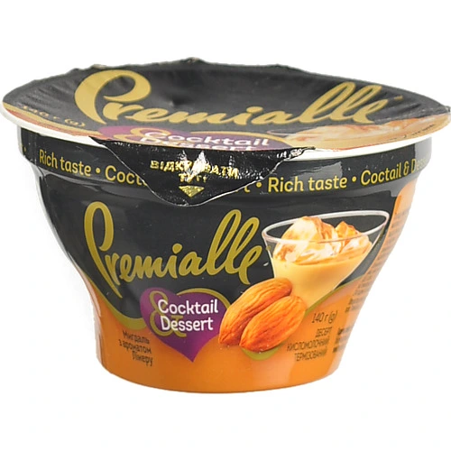 Десерт Premialle 140г 9% мигдаль бейліз ст.
