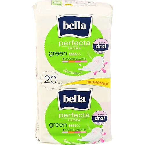 Прокладки Белла перфекта грін драй 10х2