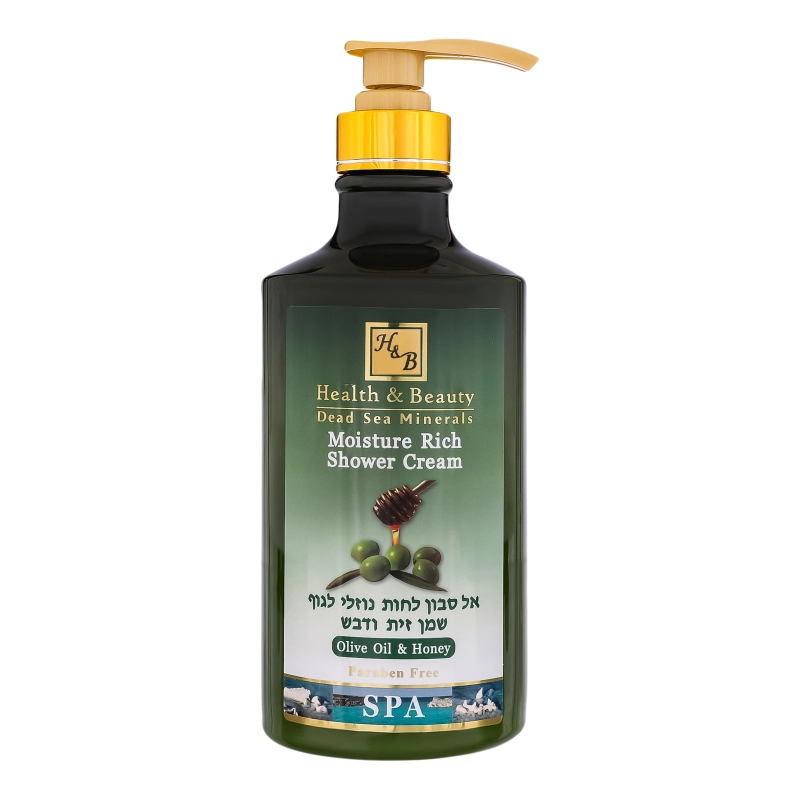 Крем-гель для душу з оливковою олією ы медом Health&Beauty 780мл