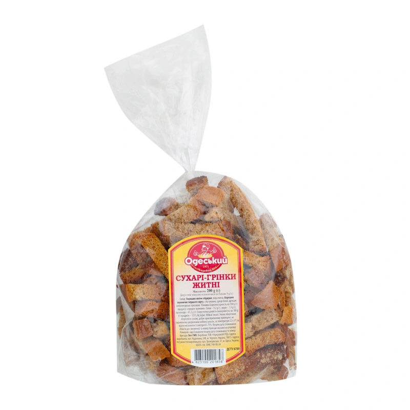 Сухарі житні 4-й ОХЗ 200г