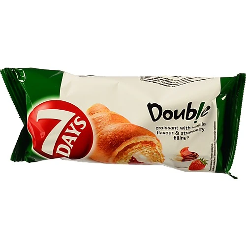 Круасан зі смаком ванілі та полуничною начинкою 7 Days м/у 60г