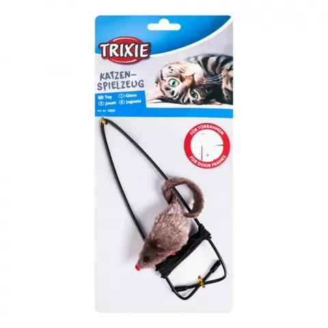 Іграшка д/котів Trixie Мишка на вудочці 8х190 см