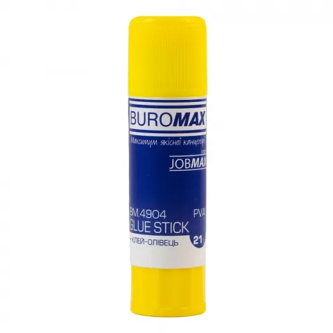 Клей-олівець BuroMax 21 г PVA BM.4904