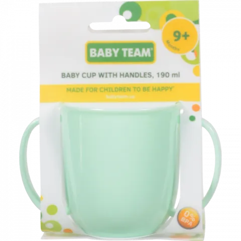 Чашка Baby Team 190 мл з ручками6008