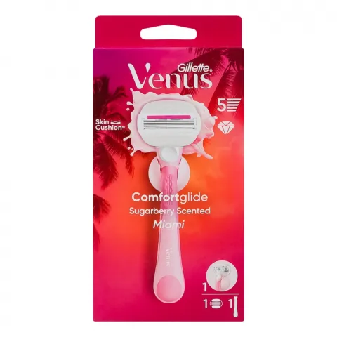 Станок д/гоління Gillette Venus Comfort Glide Sugarberry Miami Vibes Бритва з 1 змін. касетою+тримач