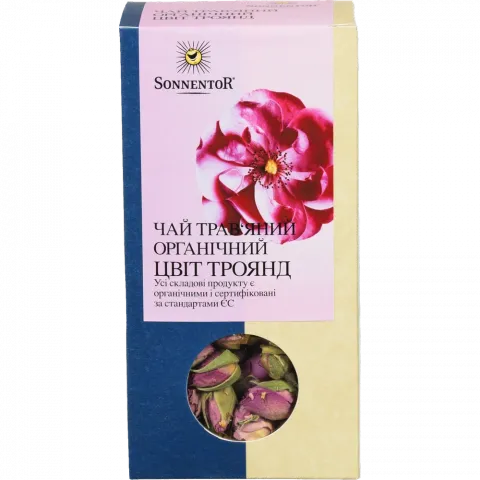 Чай Sonnentor 30 г трав`яний Цвіт троянд органич.