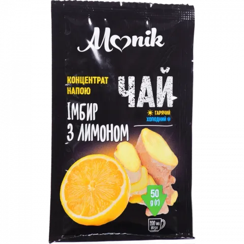 Чай концентрований Monik 50 г Імбир з лимоном