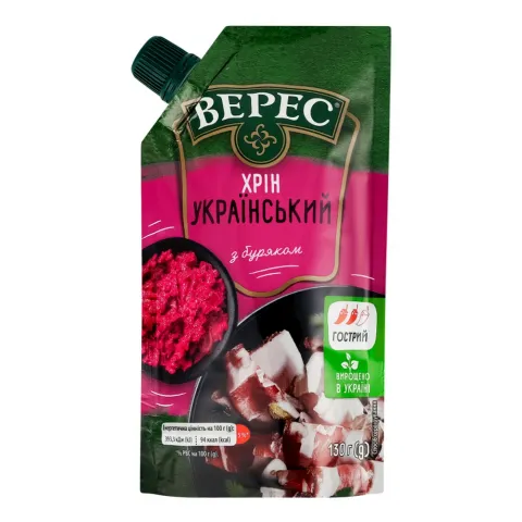 Хрін Верес 130 г д/пак. Український