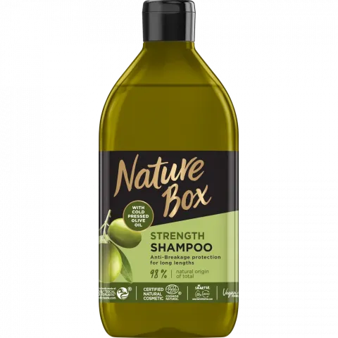 Шампунь Nature Box 385 мл Олива д/довгого та ламкого волосся