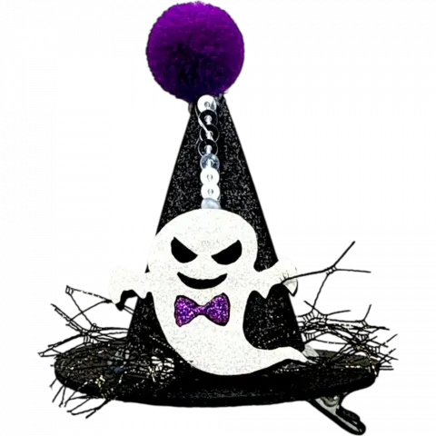 Капелюшок міні на заколці Хелловін арт. 6123-06 И307