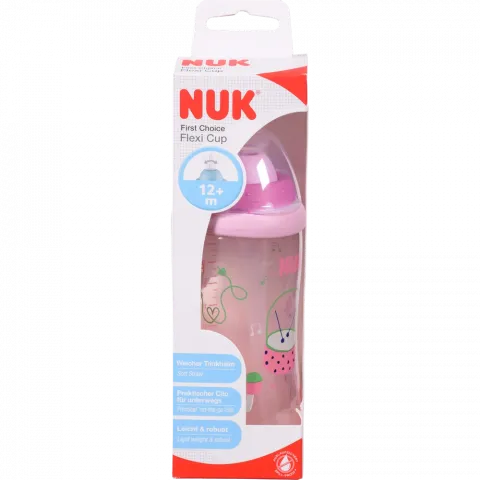 Поїльник Nuk 300 мл First Choice Flexi Cup д/дівч.