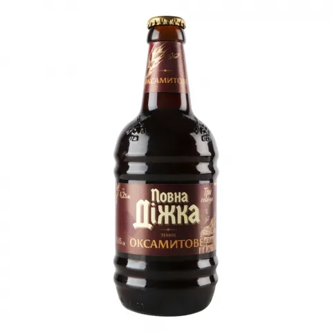Пиво Повна Діжка 0,45 л скл. темне оксамитове